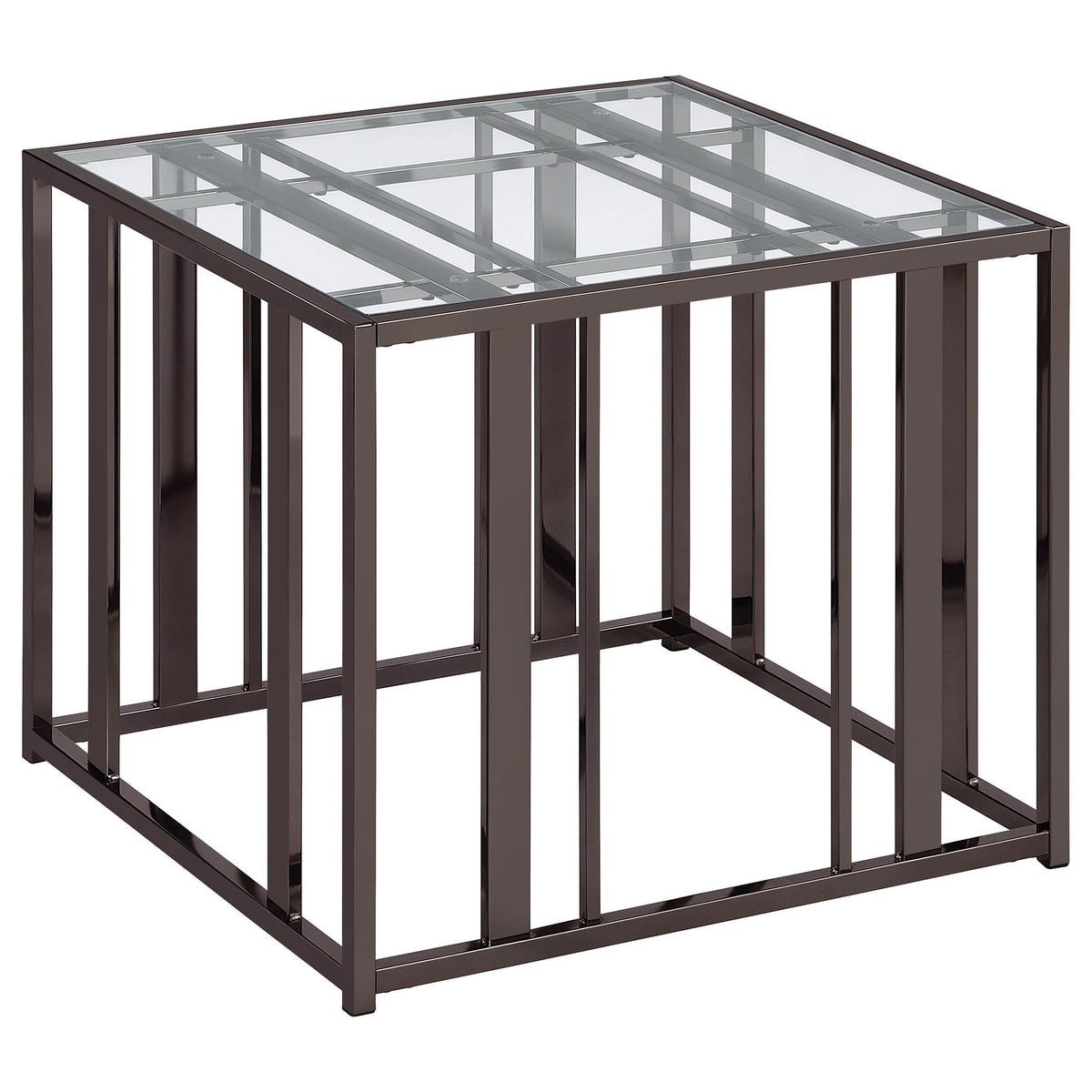 Adri End Table in Black Nickel - Coaster Furniture