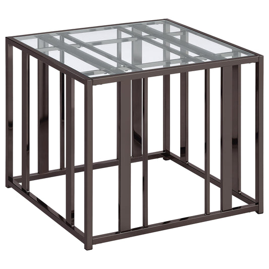 Adri End Table in Black Nickel - Coaster Furniture