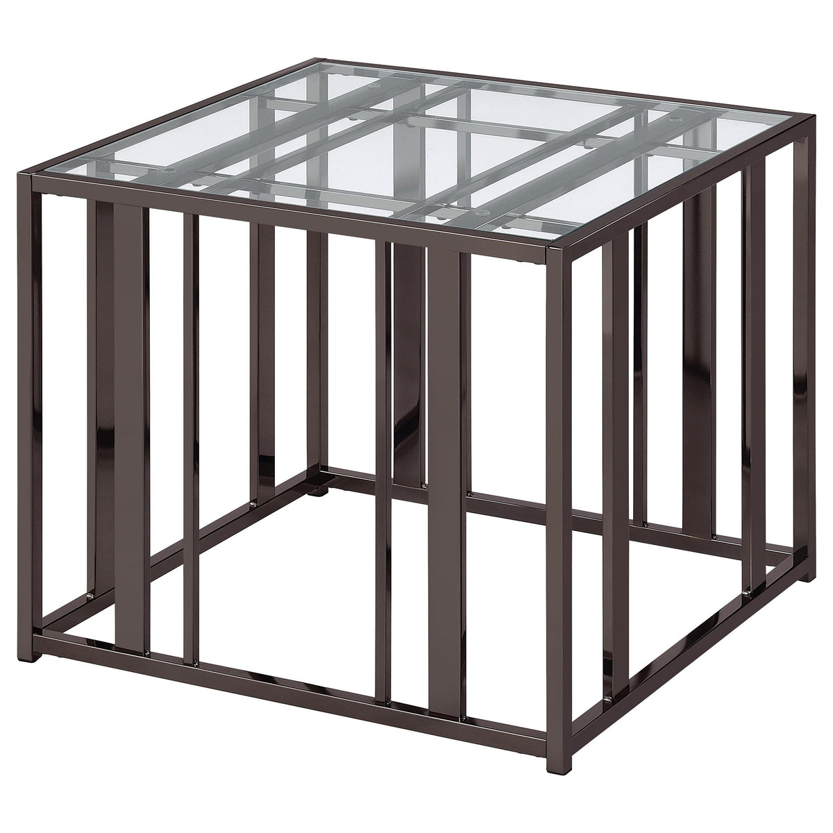 Adri End Table in Black Nickel - Coaster Furniture