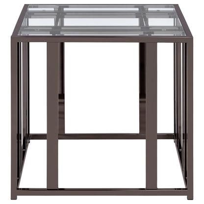 Adri End Table in Black Nickel - Coaster Furniture