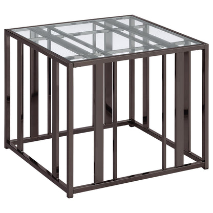 Adri End Table in Black Nickel - Coaster Furniture
