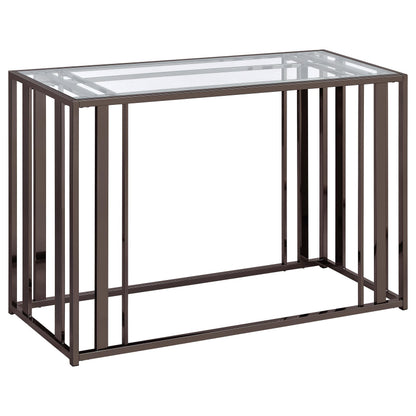 Adri Sofa Table - Black Nickel