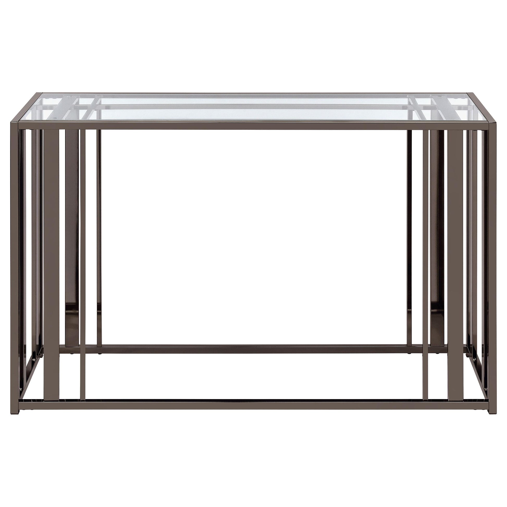 Adri Sofa Table - Black Nickel
