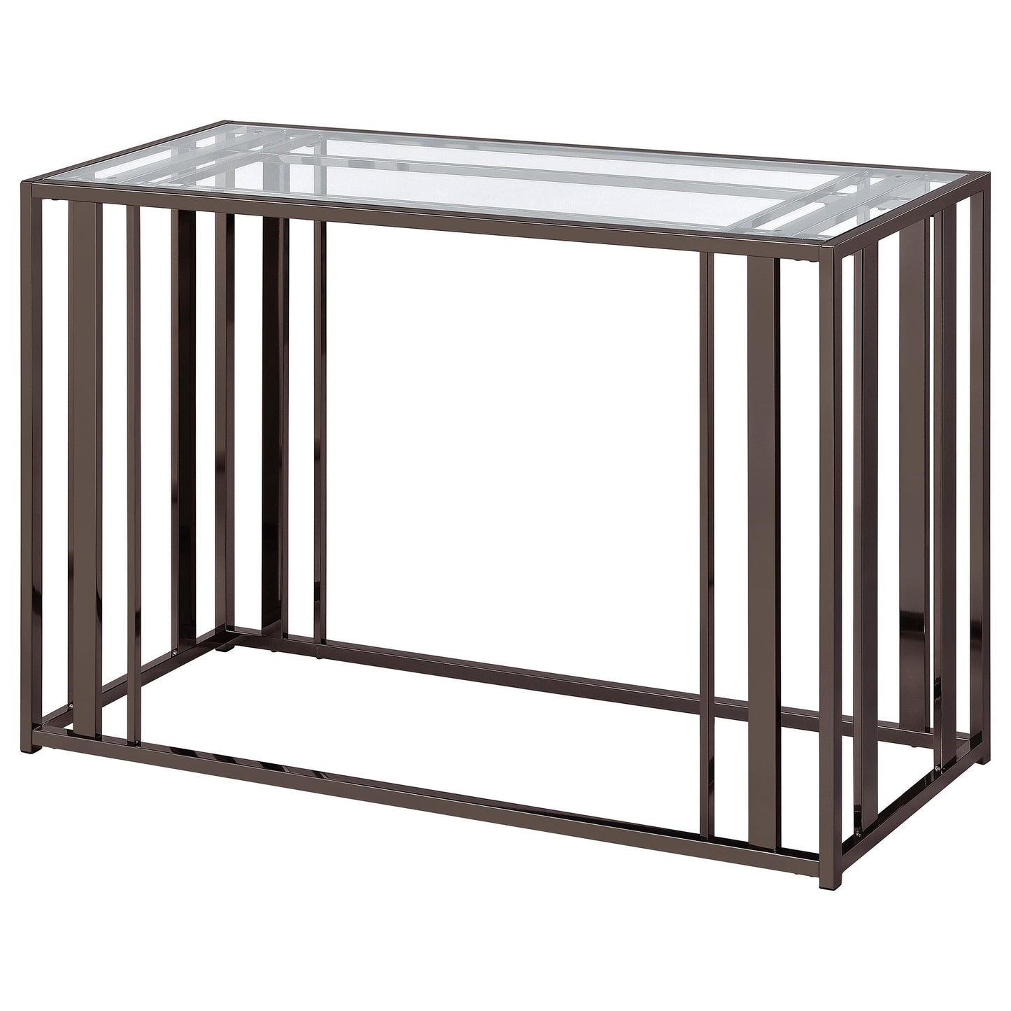 Adri Sofa Table - Black Nickel