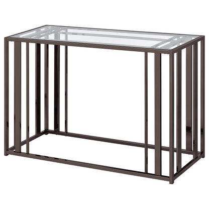 Adri Sofa Table - Black Nickel