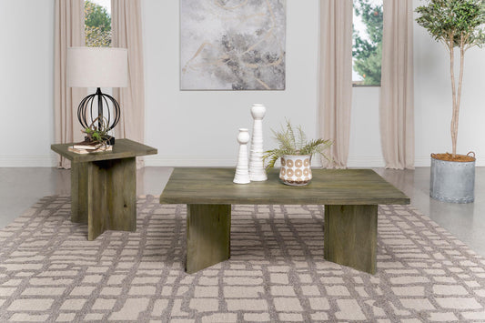 Andando Coffee Table 2 Set in Mango Brown - Coaster Furniture