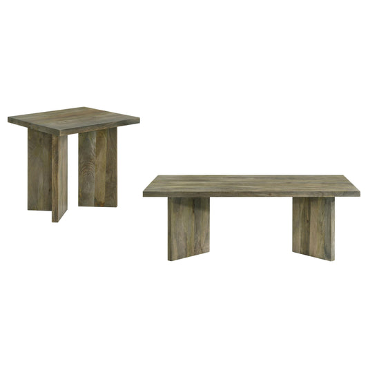 Andando Coffee Table 2 Set in Mango Brown - Coaster Furniture