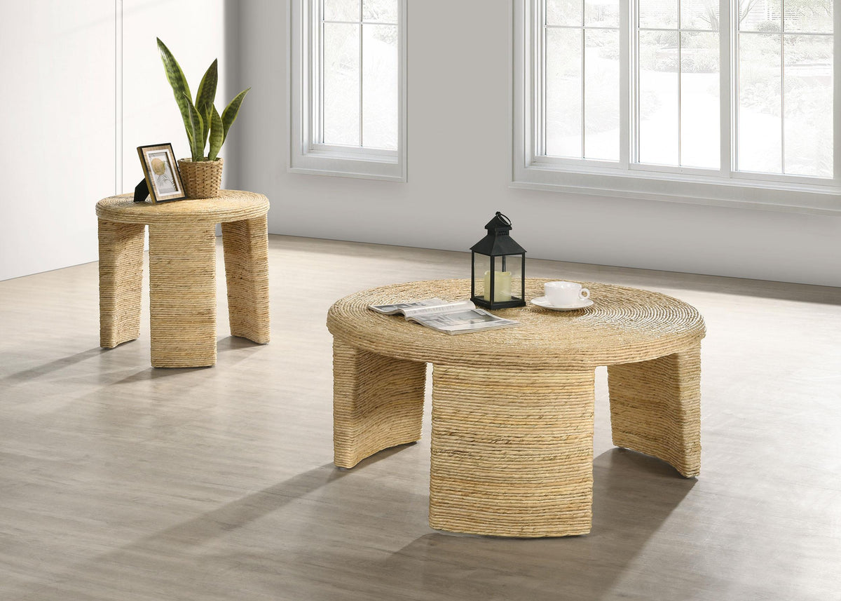 Artina End Table in Natural - Coaster Furniture