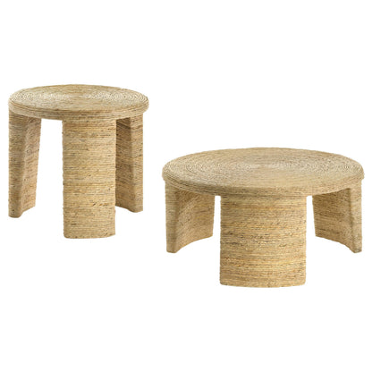 Artina Coffee Table 2 Set in Natural - Coaster Furniture