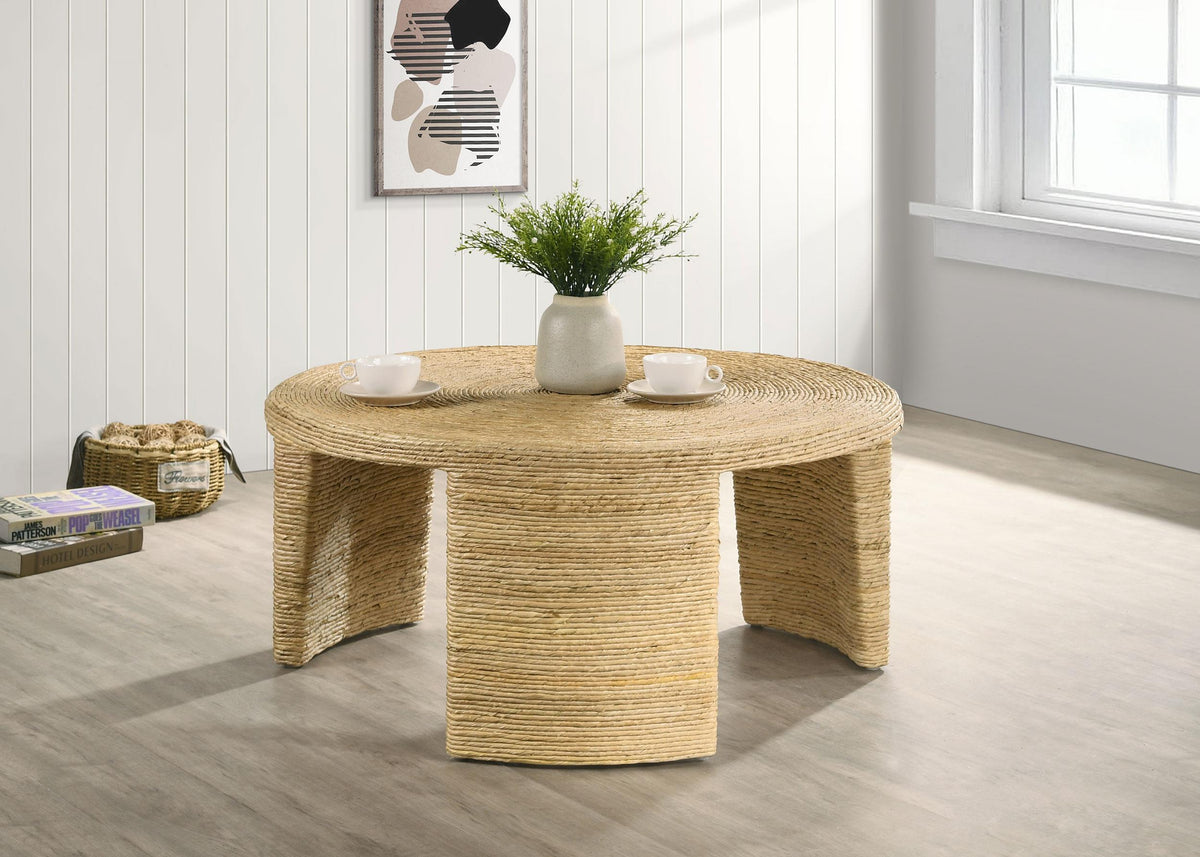 Artina Coffee Table in Natural - Coaster Furniture