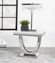 Kerwin End Table in White Marble - Coaster Furniture