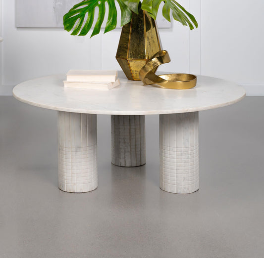 Astoria Coffee Table in White - Coaster Furniture