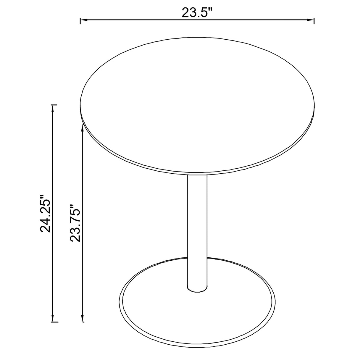 Ganso End Table in Black - Coaster Furniture