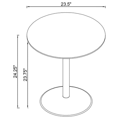 Ganso End Table in Black - Coaster Furniture