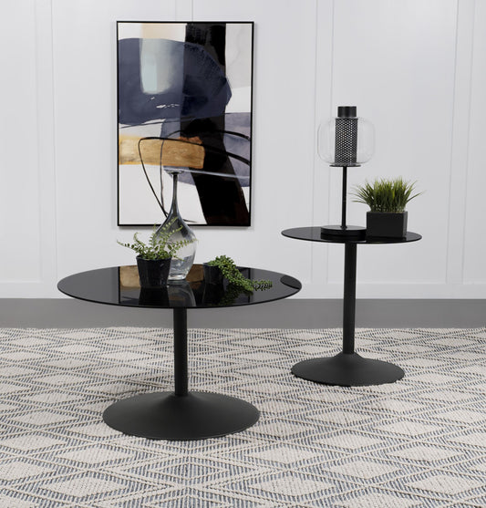 Ganso Coffee Table 2-Piece Set in Black - Coaster Furniture