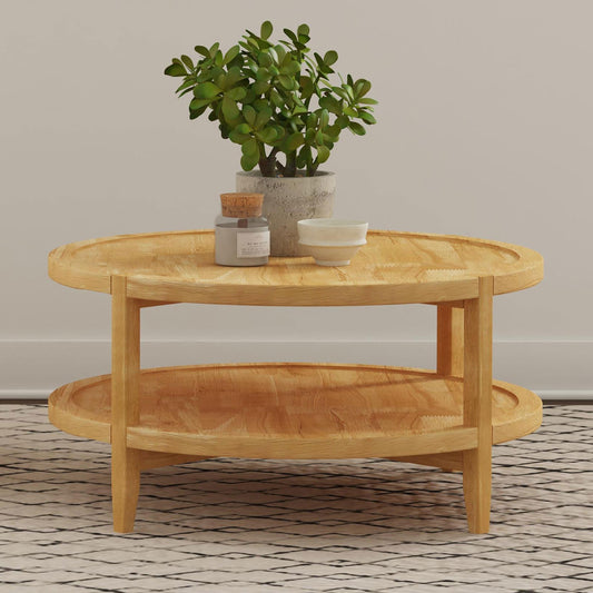 Camillo Coffee Table in Maple - Coaster Furniture