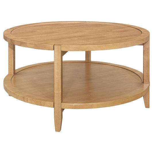 Camillo Coffee Table in Maple - Coaster Furniture