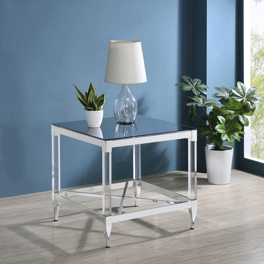 Lindley End Table in Chrome - Coaster Furniture