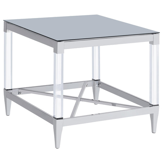 Lindley End Table in Chrome - Coaster Furniture