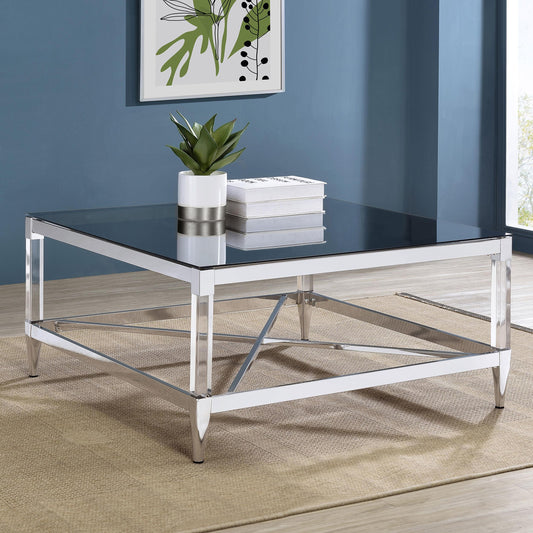 Lindley Coffee Table in Chrome - Coaster Furniture