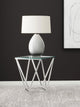 Brittania End Table in Nickel - Coaster Furniture