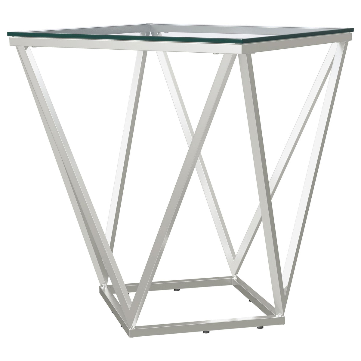 Brittania End Table in Nickel - Coaster Furniture