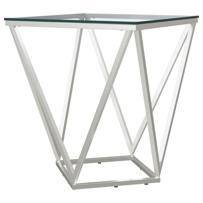 Brittania End Table in Nickel - Coaster Furniture