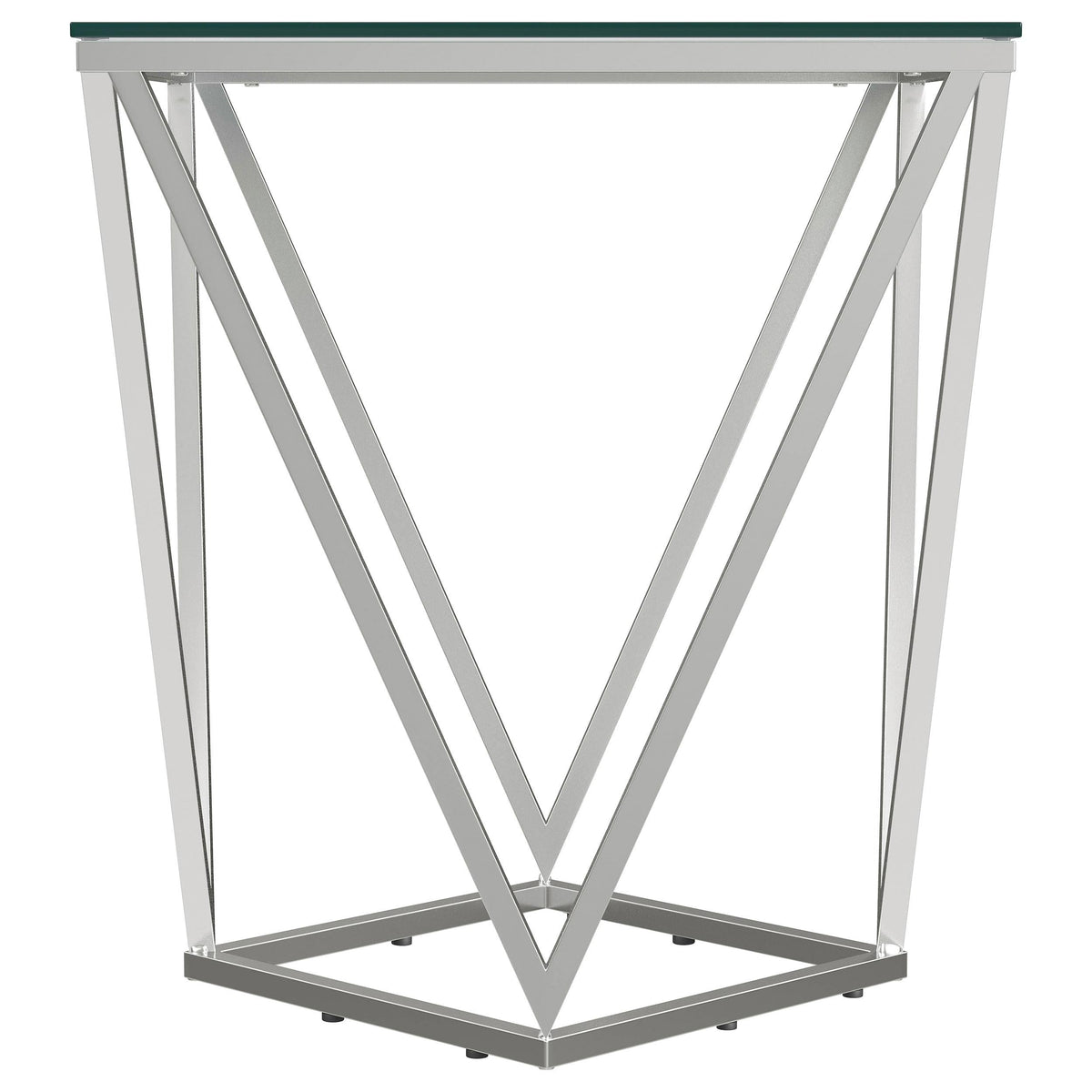 Brittania End Table in Nickel - Coaster Furniture