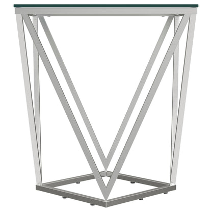 Brittania End Table in Nickel - Coaster Furniture