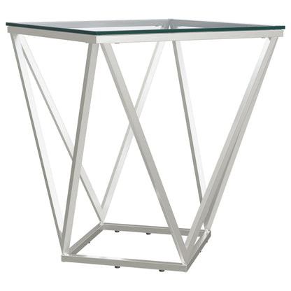 Brittania End Table in Nickel - Coaster Furniture