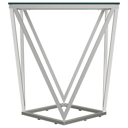 Brittania End Table in Nickel - Coaster Furniture