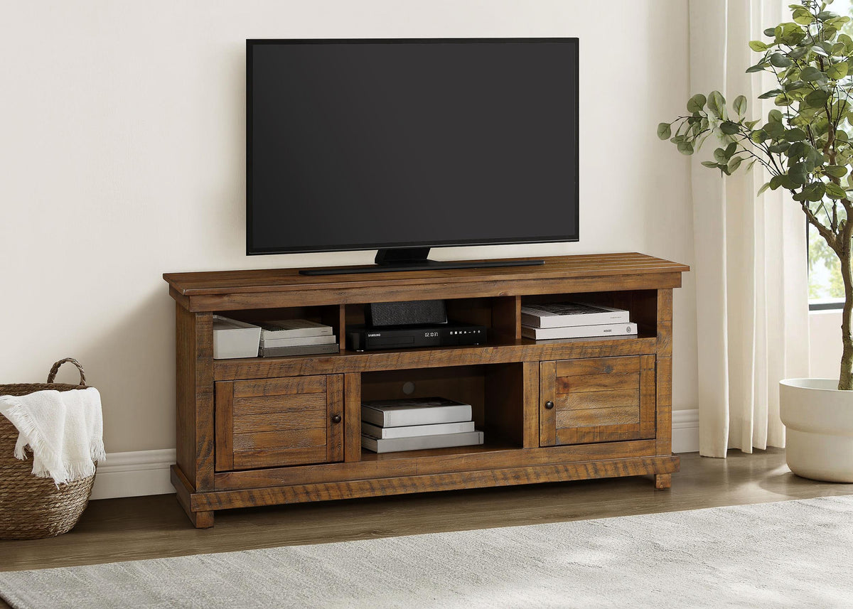 Payne Tv Stand in Distressed Brown - Coaster Furniture