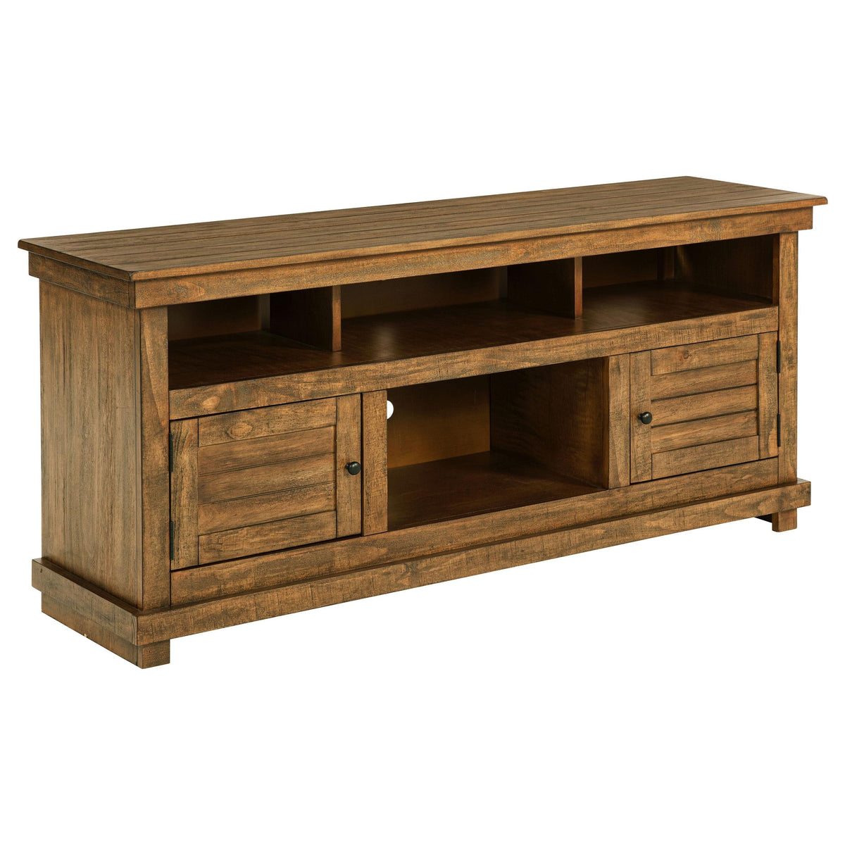 Payne Tv Stand in Distressed Brown - Coaster Furniture