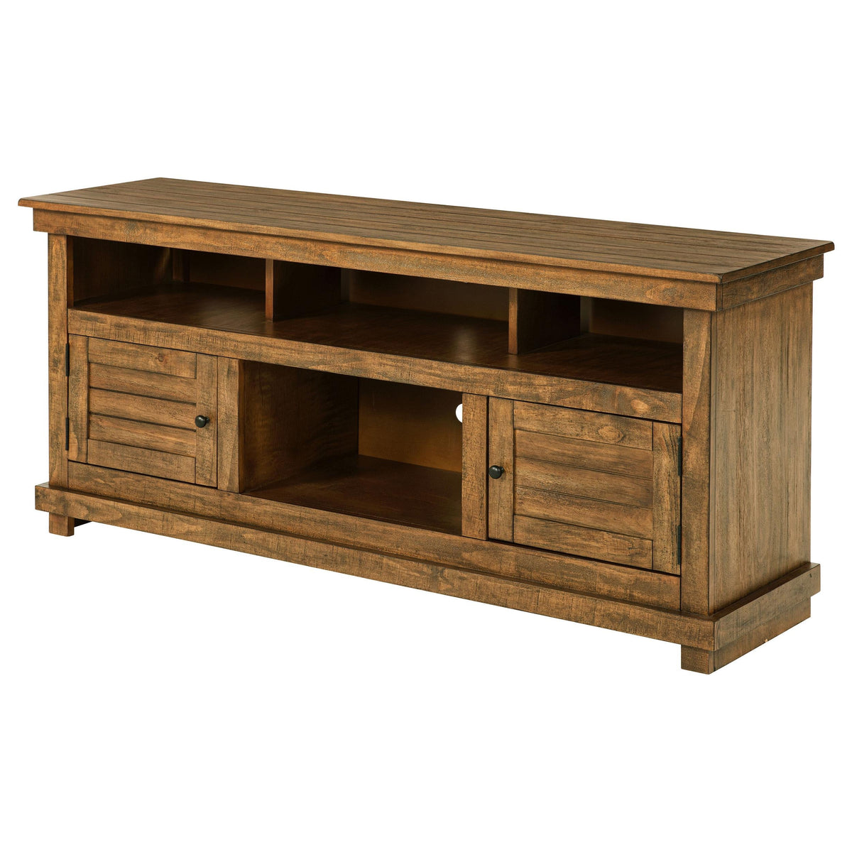Payne Tv Stand in Distressed Brown - Coaster Furniture