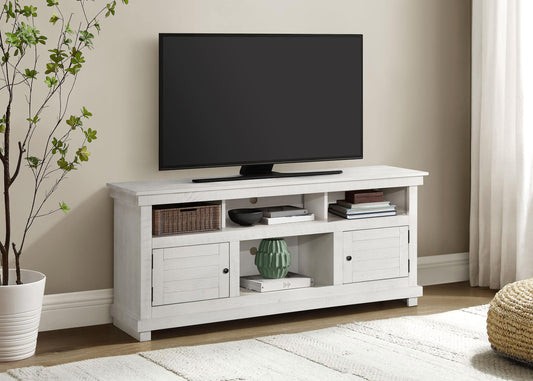 Payne Tv Stand in Distressed White - Coaster Furniture