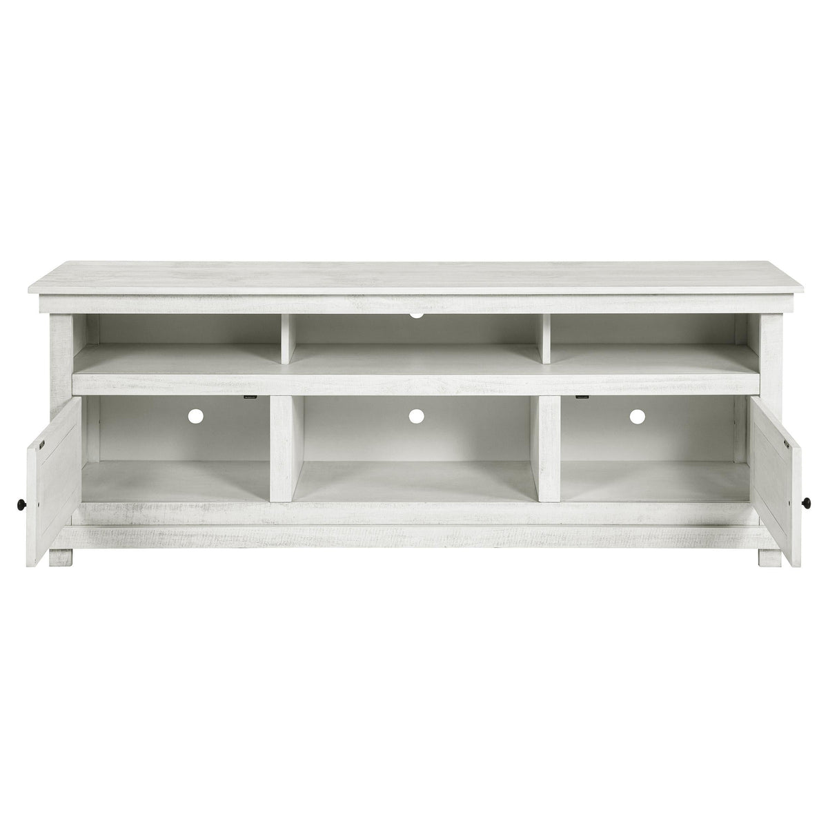 Payne Tv Stand in Distressed White - Coaster Furniture