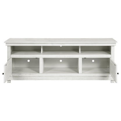 Payne Tv Stand in Distressed White - Coaster Furniture