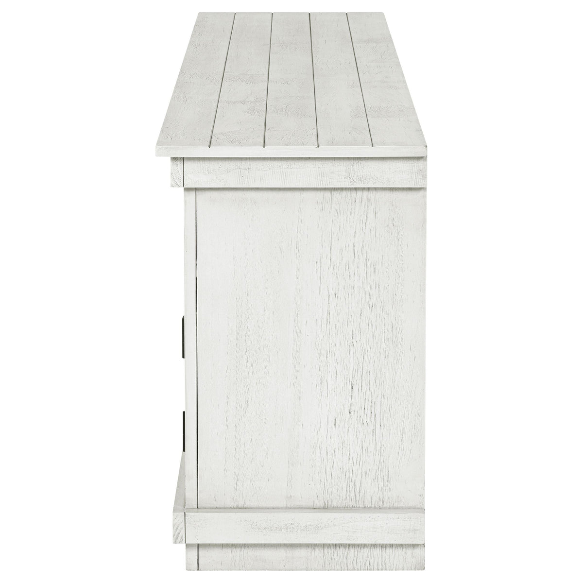 Payne Tv Stand in Distressed White - Coaster Furniture