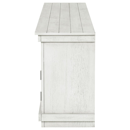 Payne Tv Stand in Distressed White - Coaster Furniture