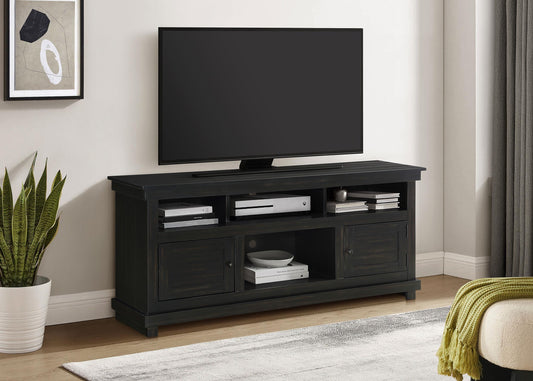 Payne Tv Stand in Distressed Java - Coaster Furniture