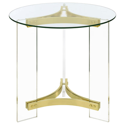 Payne End Table in Distressed Java - Coaster Furniture