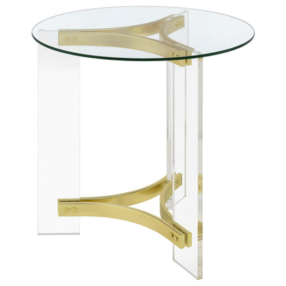 Payne End Table in Distressed Java - Coaster Furniture