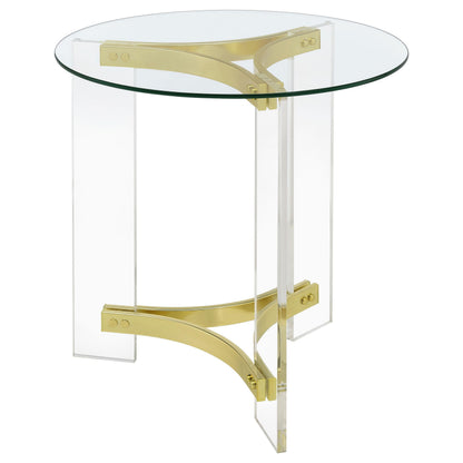 Payne End Table in Distressed Java - Coaster Furniture