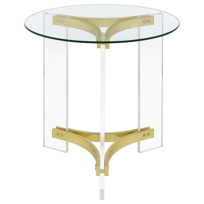 Payne End Table in Distressed Java - Coaster Furniture