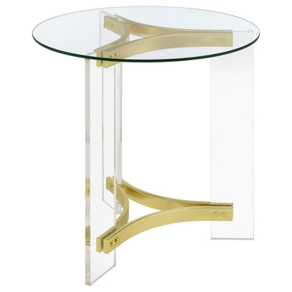 Payne End Table in Distressed Java - Coaster Furniture