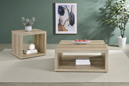 Frisco Coffee Table 2-Piece Set - Distressed Pine