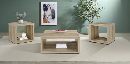 Frisco Coffee Table 3-Piece Set - Distressed Pine