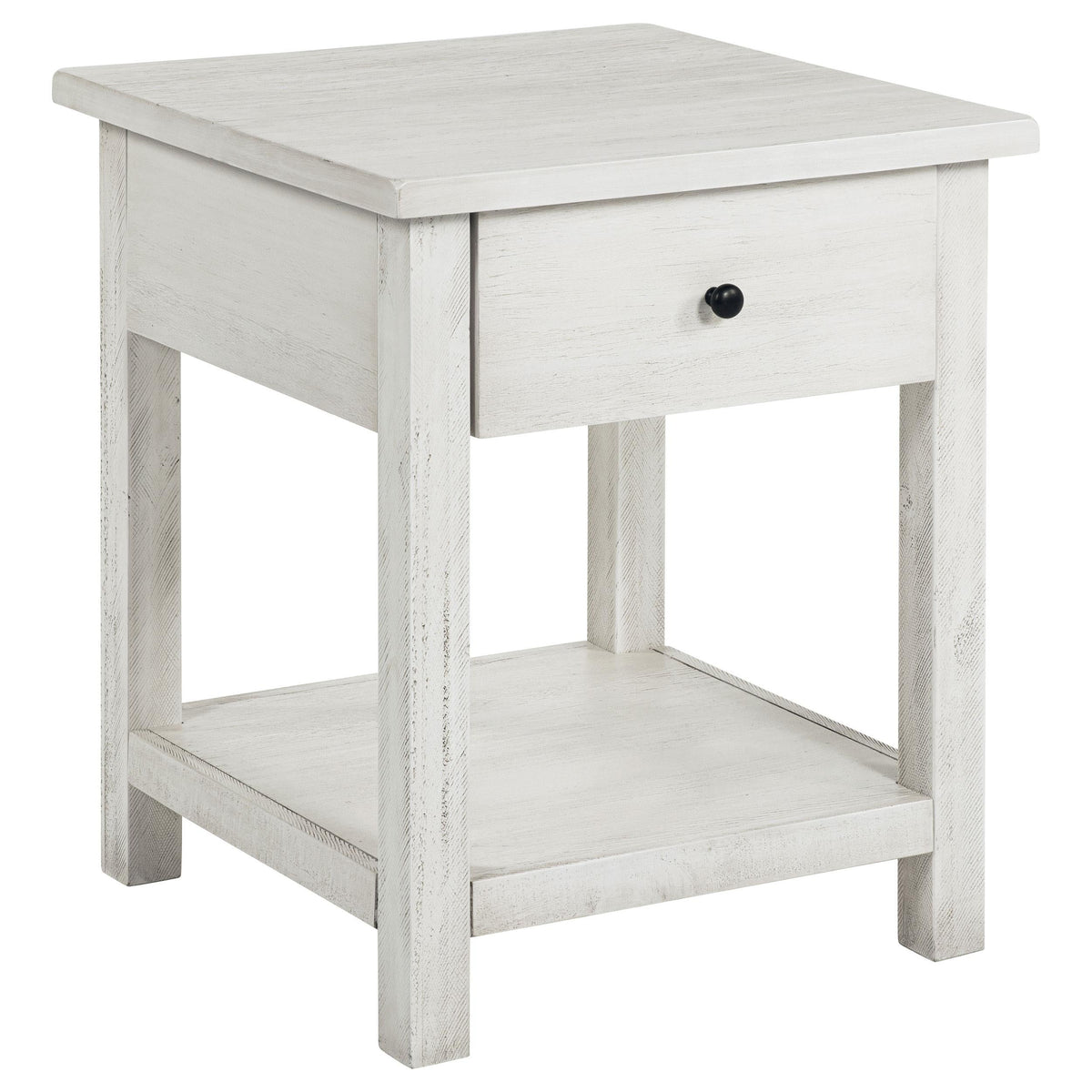 Payne End Table in Distressed White - Coaster Furniture