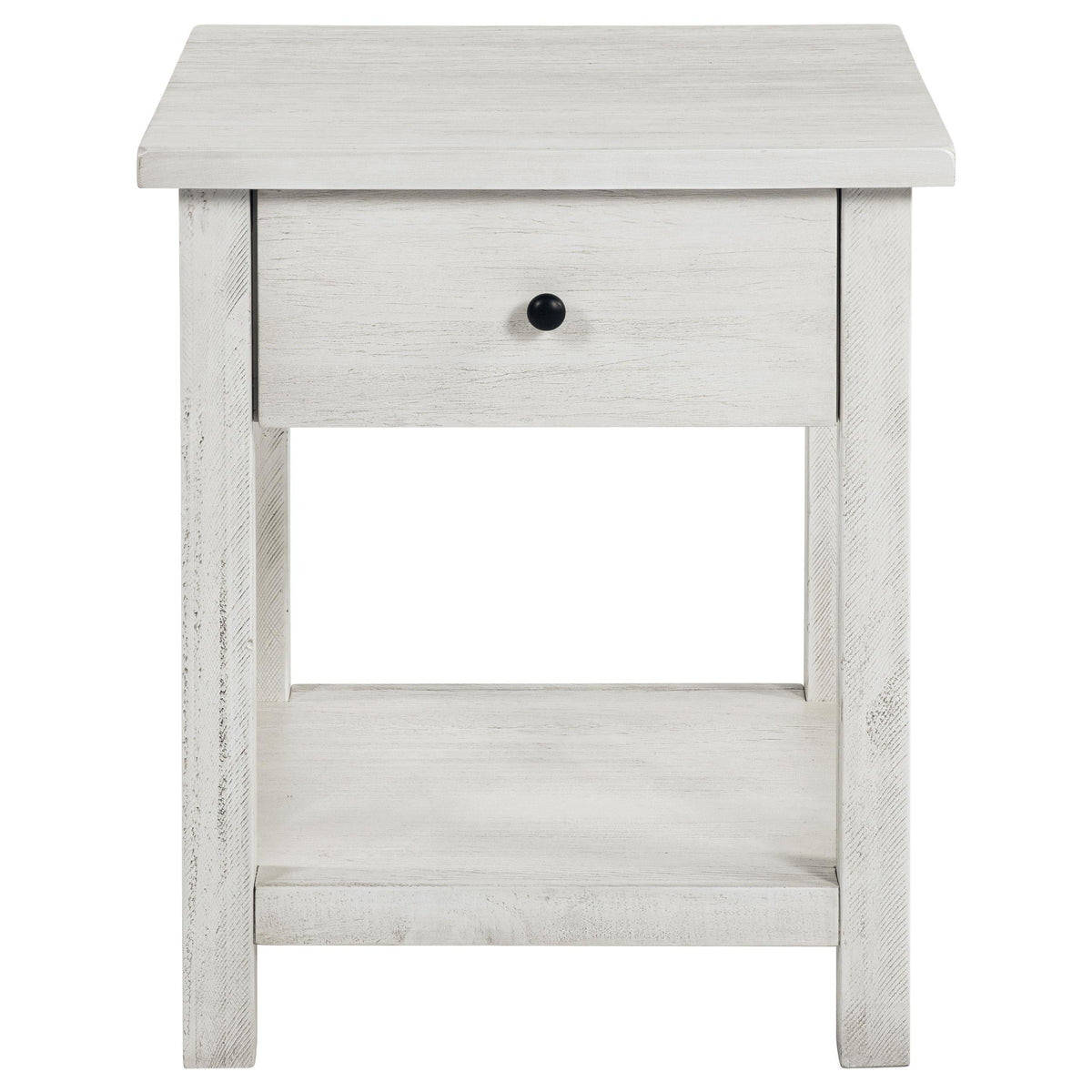 Payne End Table in Distressed White - Coaster Furniture