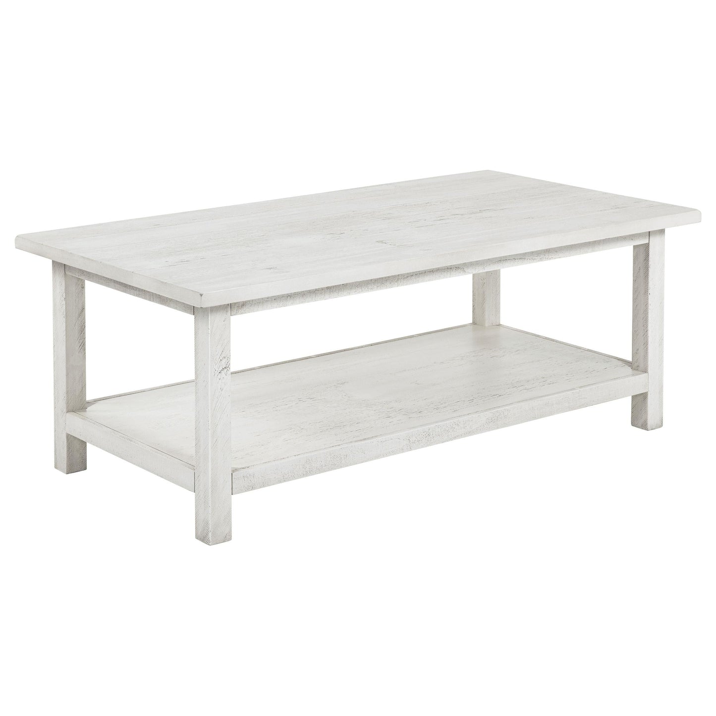 Payne Coffee Table 3-Piece Set in Distressed White - Coaster Furniture